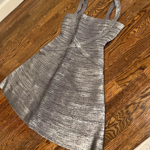 Herve Leger bandage flare dress - Picture 2 of 6
